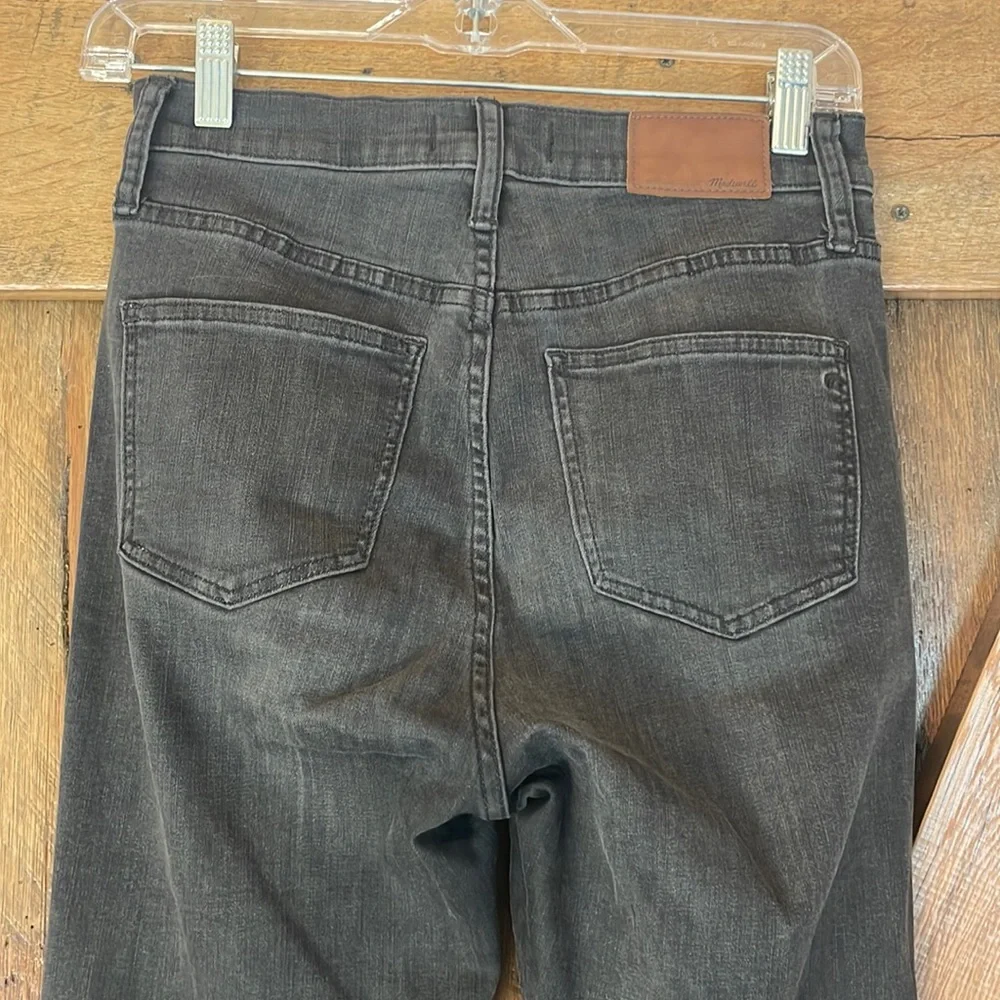 Madewell Size 26 Black/Charcoal Grey 10” High-Rise Skinny Jeans